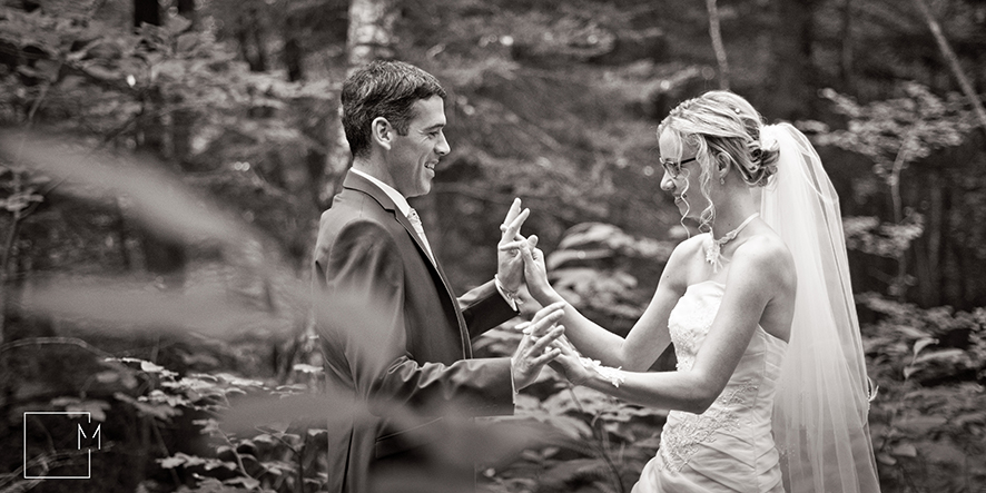 couple mariés taupont morbihan bretagne foret de lambilly 