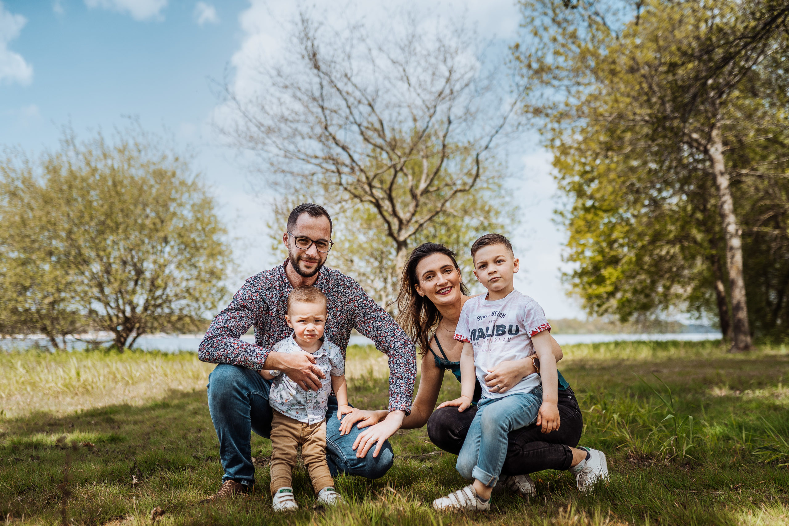 Famille lac au duc Taupont