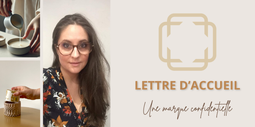 Mise en scène d'une bougie haut de gamme dans un concept store, idéale pour les boutiques de décoration